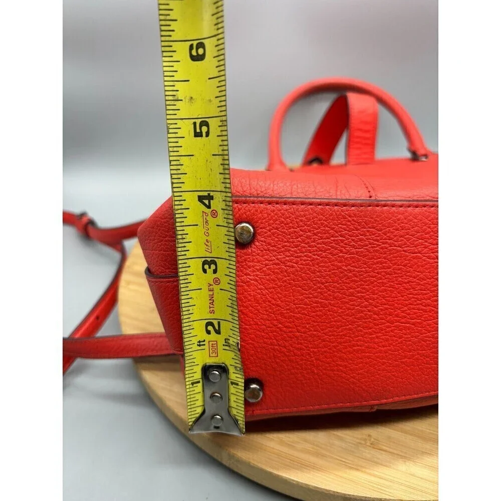 Coach Mercer Red Grain Leather Satchel 30 Purse Shoulder Hand Bag Style 37575